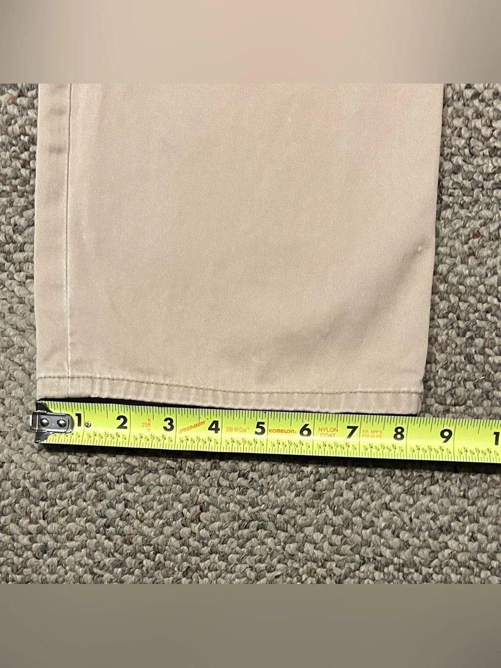 Polo Ralph Lauren 650 Straight Leg Khaki Pants Mens 34x34 Tan Cotton Chinos